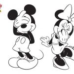 Coloriage De Minnie Nice Coloriages Mickey Et Minnie Gratuits Sur Le Blog De Tous