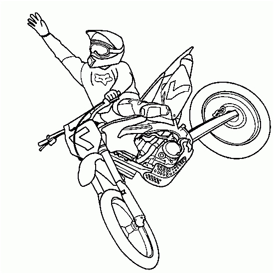 Coloriage De Moto Nice Motocross Transport – Coloriages à Imprimer