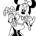 Coloriage De Noël Gratuit À Imprimer Nice Coloriage Minnie Mouse Disney Noel Jecolorie