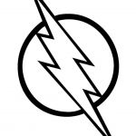 Coloriage De Super Héros Génial Coloriage Flash Super Heros Logo Dessin