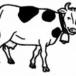 Coloriage De Vache Génial Coloriage Vache Les Beaux Dessins De Animaux à Imprimer