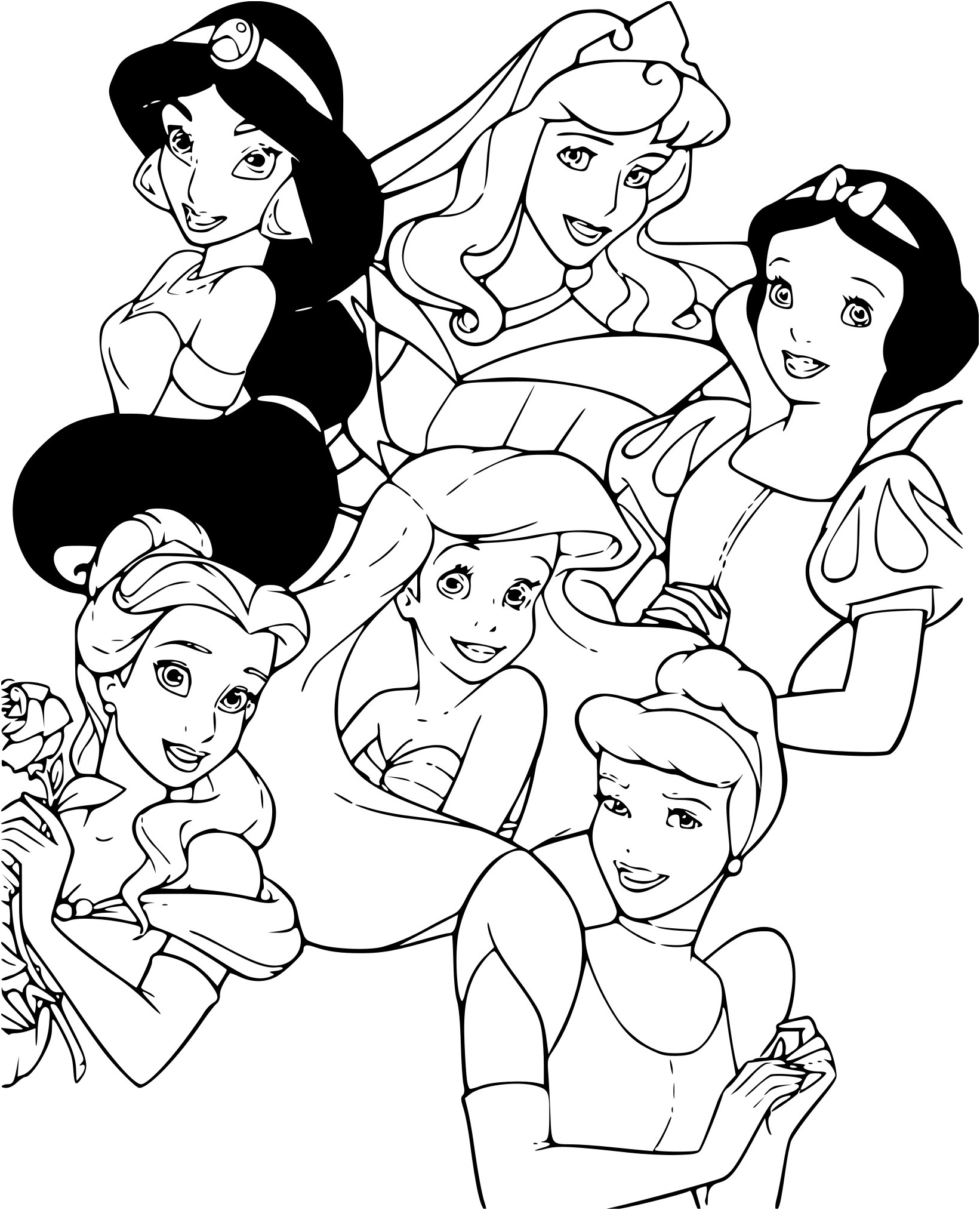 Coloriage Dessin Animé Disney Nice Coloriage Princesses Disney Dessin à Imprimer Sur