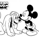 Coloriage Disney Mickey Élégant Coloriages Mickey Et Pluto Fr Hellokids