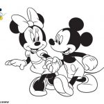 Coloriage Disney Mickey Et Minnie Frais Coloriage Disney Minnie Et Mickey Se Baladent Dessin