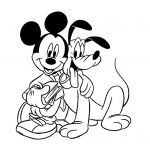 Coloriage Disney Mickey Inspiration Mickey Pluto 2 Coloriage Mickey Et Ses Amis Coloriages