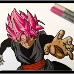 Coloriage Dragon Ball Super Black Goku Nouveau Ment Dessiner Black Goku Ssj Rose Partie 1