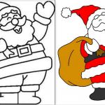 Coloriage Du Pere Noel Génial Modèles De Père Noël à Dessiner Colorier Ou Découper