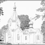 Coloriage Eglise Inspiration Coloriage Eglise Orthodoxe Russe De Tytuvenai 1874 à