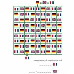 Coloriage Europe Nouveau Jeu Pour Enfant à Imprimer Suite Logique Drapeaux