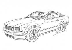Coloriage ford Mustang Nice Kids Coloring Picture A Mustang Muscle Car