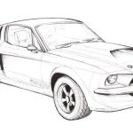 Coloriage Ford Mustang Unique Dessin De Ford Mustang Gt
