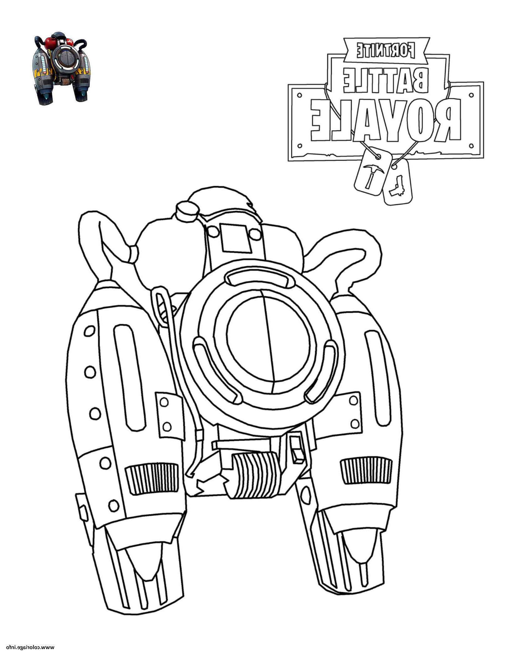 Coloriage fortnite Personnage Luxe Coloriage fortnite Jetpack Dessin