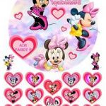 Coloriage Gateau D'anniversaire Génial Minnie Mouse 7 5" GlaÇage Estible Rond DÉcoration De