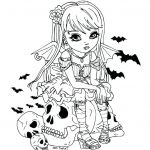 Coloriage Gothique Nice Monster High Coloring Pages Free Line Printable Baby