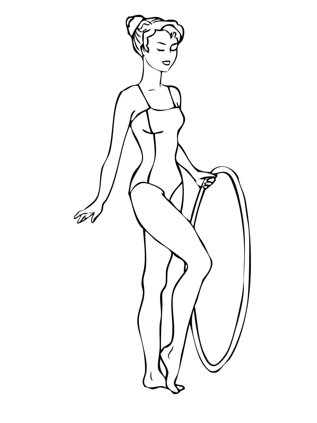 Coloriage Gymnaste Nice Gymnastic Coloring Pages To And Print For Free