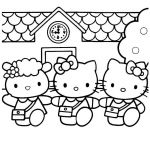 Coloriage Hello Kitty À Imprimer Inspiration Hello Kitty 7 Coloriages Hello Kitty Coloriages