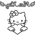 Coloriage Hello Kitty À Imprimer Luxe Coloriage A Imprimer Hello Kitty Et Le Coeur Gratuit Et