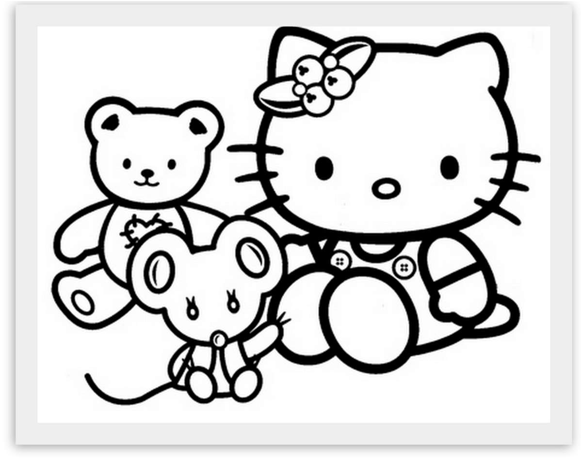 Coloriage Hello Kitty Coeur Élégant Coloriages à Imprimer Hello Kitty Numéro 8643