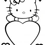 Coloriage Hello Kitty Coeur Génial Coloriage Coeurs St Valentin Page 2