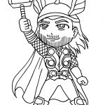 Coloriage Heros Élégant Thor Super Héros – Coloriages à Imprimer