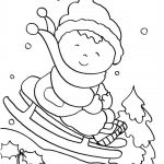 Coloriage Hiver Adulte Frais Preschool Winter Colouring Page Winter Kleurplaat Slee