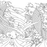 Coloriage Japonais Nice Art Therapy Coloring Page Japan Japan Huge Fishes 11