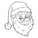 Coloriage Joyeux Noel Pere Noel Nice Coloriage Père Noël Avec Des Lunettes à Imprimer
