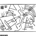 Coloriage Kandinsky Élégant Free Coloring Page Of Wassily Kandinsky Painting