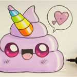 Coloriage Kawaii Licorne Nice Ment Dessiner Un Emoji Crotte Licorne Kawaii Dessiner