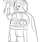 Coloriage Lego Marvel Luxe Coloriage Lego Marvel Thor Avengers Dessin