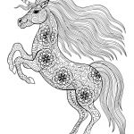 Coloriage Licorne À Imprimer Meilleur De Unicorn On Its Two Back Legs Unicorns Adult Coloring Pages
