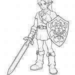Coloriage Link Unique Dessin De Zelda 3