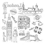 Coloriage London Nouveau Travel Doodles London Colouring Page