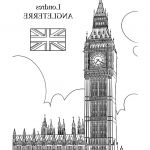Coloriage Londre Nice Le Big Ben Un Monument Connu à Londres à Colorier