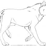 Coloriage Loup Génial Howling Wolf Full Body Coloring Pages