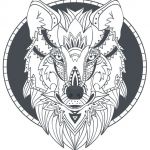 Coloriage Loup Meilleur De Totem Loup Imprimer Des Coloriages Parfait Tattoo
