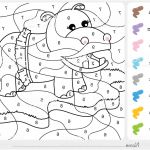 Coloriage Magique Cp Ce1 Nice Paint Color By Numbers Addition And Subtraction Worksheet Fo