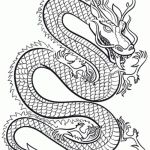 Coloriage Mandala Dragon Élégant Dragon Chinois Dessins