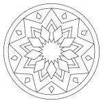 Coloriage Mandala Facile Nouveau Coloriage Mandala Facile à Imprimer
