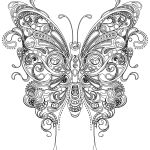 Coloriage Mandala Fleur Et Papillon Luxe Coloriage Papillon Très Difficile à Imprimer