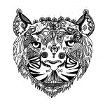 Coloriage Mandala Tigre Élégant Tigre Zentangle Alice Zentangle Coloriages Difficiles