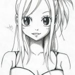 Coloriage Manga Facile Nice Lucy Heartfilia De Fairy Tail Realisation