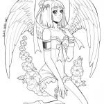 Coloriage Manga Fille Ange Inspiration Coloriage De Jeune Femme Ange Par Dar Chan Artherapie