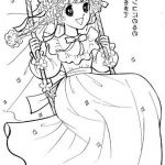 Coloriage Manga Fille Kawaii Génial Coloriage Vintage Fille Kawaii Dessin Gratuit à Imprimer