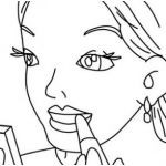 Coloriage Maquillage Inspiration Maquillage Dessin A Colorier