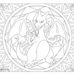 Coloriage Mentali Luxe Adult Pokemon Coloring Page Charizard