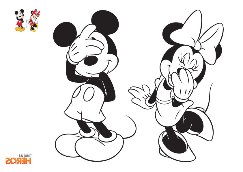 Coloriage Mickey Minnie Meilleur De Coloriages Mickey Et Minnie Gratuits Sur Le Blog De tous