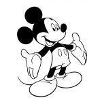 Coloriage Mickey Mouse Frais Coloriage à Imprimer Personnages Célèbres Walt Disney