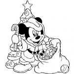 Coloriage Mickey Noel Élégant Coloriage Mickey Porte Les Cadeaux De Noel Dessin Gratuit