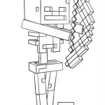 Coloriage Minecraft Cochon Zombie Inspiration Coloriage Squelette Avec L Arc De Minecraft